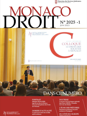 Revue Monaco droit n°1