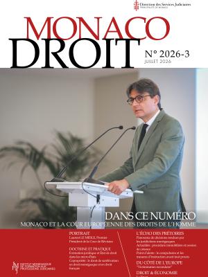 Revue Monaco Droit n°3